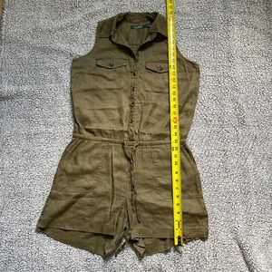 Ralph Lauren Olive Green Sleeveless Romper